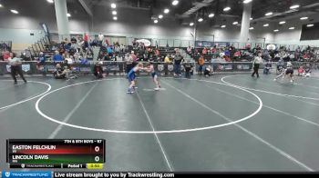 97 lbs Cons. Round 2 - Lincoln Davis, MN vs Easton Felchlin, WI