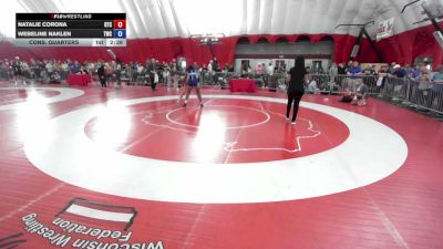 155 lbs Cons. Quarters - Natalie Corona, Relentless Training Center vs Webeline Naklen, Talon Wrestling Club