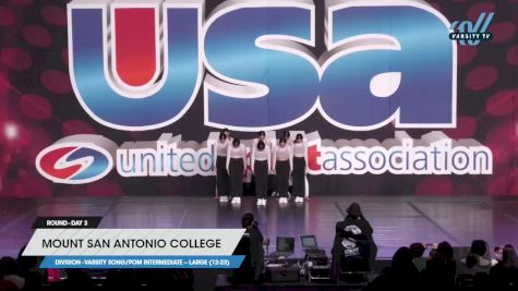 Mount San Antonio College - Varsity Song/Pom Intermediate -- Large (12-23) [2023 Varsity Song/Pom Intermediate -- Large (12-23) Day 3] 2023 USA Spirit & Junior Nationals/Collegiate Championships