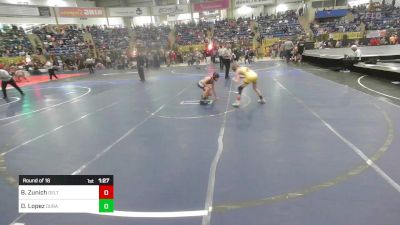 80 lbs Round Of 16 - Bryson Zunich, Delta Middle School vs Diondre Lopez, Duran Elite