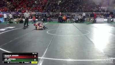 5A 113 lbs Champ. Round 1 - Jay Jeppsen, Centennial vs Teague Jensen, Madison