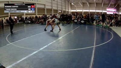 113 lbs Champ. Round 1 - Dominic Gortat, Utah vs Gage Snook, Sanderson Wrestling Academy