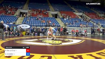 126 lbs Rnd Of 64 - Roman De La Cruz, Texas vs David Kreidler, Pennsylvania