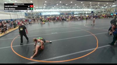 126 lbs Champ. Round 3 - Caleb Gauthier, Unattached vs Max Mandac, Unattached