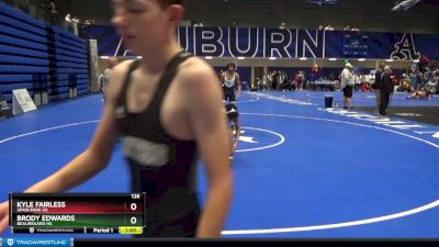 126 lbs Cons. Round 2 - Kyle Fairless, Spain Park Hs vs Brody Edwards, Beauregard HS