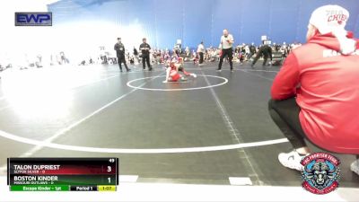 49 lbs Round 1 (4 Team) - Boston Kinder, Missouri Outlaws vs Talon Dupriest, Slyfox Silver