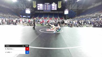 132 lbs Cons 64 #2 - Kaden Markley, Kansas vs James Lally, Massachusetts