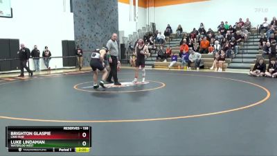 138 lbs Semifinal - Luke Lindaman, Waterloo West vs Brighton Glaspie, Linn-Mar