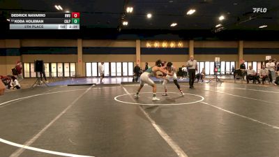 125 lbs 5th Place - Dedrick Navarro, Northwestern vs Koda Holeman, Cal Poly