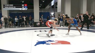 60 kg Cons. Quarters - Ryder Owen, Inland Northwest Wrestling Training Center vs Eddie Woody, Jr., Sebolt Wrestling Academy