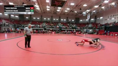 144 lbs Cons. Round 2 - Nico Venturi, Arlington Martin vs Marcos Velez, Lewisville Marcus