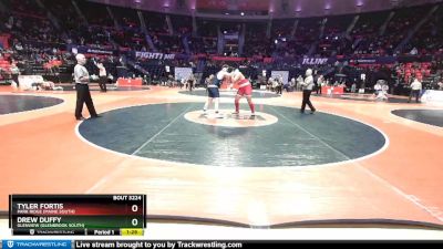 3A 285 lbs Cons. Round 1 - Drew Duffy, Glenview (Glenbrook South) vs Tyler Fortis, Park Ridge (Maine South)