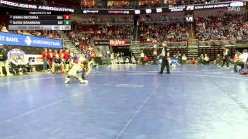 1A-126 lbs Cons. Round 4 - Davis Bramman, Riverside, Oakland vs Owen Becerra, Missouri Valley