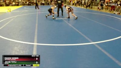 84 lbs Quarterfinal - Jacob Toyli, BHVPP vs Mason Weber, Red Rock Central