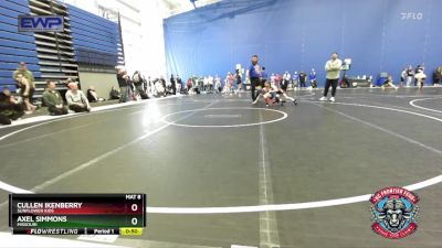 52-55 lbs Round 5 - Axel Simmons, Missouri vs Cullen Ikenberry, Sunflower Kids