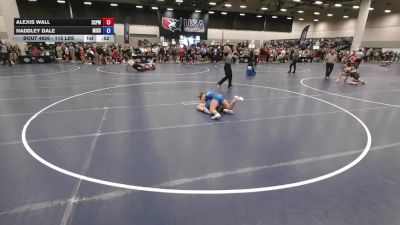 115 lbs Cons. Sub-rd Of 32 - Alexis Wall, South Central Punisher Wrestling vs Haddley Dale, Missouri