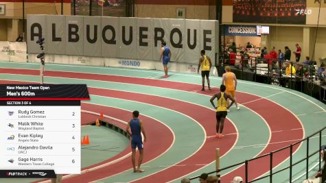 Men's 600m, Prelims 3