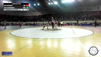 160 lbs Round Of 16 - Rya Blevins, Hinton Comets vs Mya Dobrinski, Edmond North