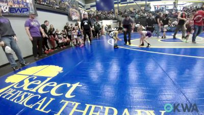 46 lbs 3rd Place - Kanyon Moran, Chickasha Youth Wrestling vs Antonio Gonzales, Standfast OKC