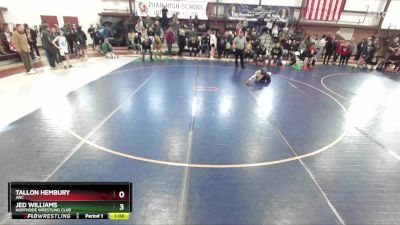 85 lbs Champ. Round 1 - Tallon Hembury, JWC vs Jed Williams, Northside Wrestling Club