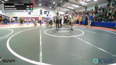 55 lbs Consolation - Shane Guinn, Fort Gibson Youth Wrestling vs Levan Big Hair, Wagoner Takedown Club