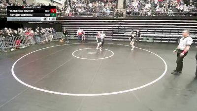 3A 110 lbs 5th Place Match - Makenna Martin, Grantsville vs Taylor Whittom, Canyon View