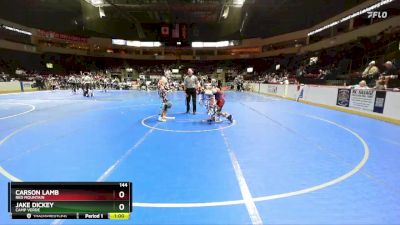 144 lbs Cons. Round 4 - Jake Dickey, Camp Verde vs Carson Lamb, Red Mountain