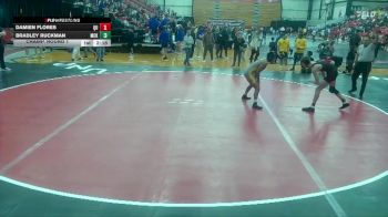 141 lbs Champ. Round 1 - Damien Flores, Quincy vs Bradley Ruckman, McKendree