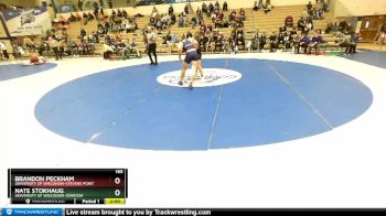 165 lbs Cons. Round 2 - Nate Stokhaug, University Of Wisconsin-Oshkosh vs Brandon Peckham, University Of Wisconsin-Stevens Point