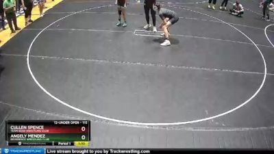 115 lbs Round 3 - Cullen Spence, Team Bear Wrestling Club vs Angely Mendez, Reverence Wrestling Club