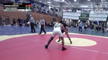 132 lbs Champ. Round 3 - Santana Gonzalez, Lakeside vs Uriah Hawkins, Granite Hills