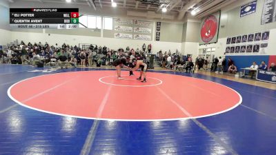 215 lbs Quarterfinal - Eli Potter, Wells vs Quentin Avent, Biddeford/Thornton Wrestling