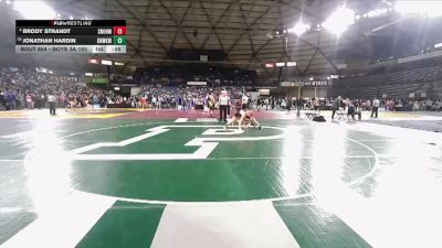 Boys 3A 165 lbs Cons. Round 5 - Brody Strandt, Snohomish vs Jonathan Hardin, Kennewick