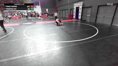 110 lbs Cons. Round 3 - Preston Ott, Askren Wrestling Academy vs Vince Lisowe, Kimberly Wrestling Club