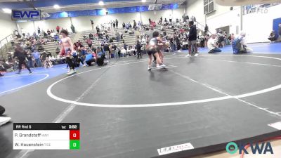 52-55 lbs Rr Rnd 5 - Peyton Grandstaff, Warner Eagles Youth Wrestling vs Wrynlee Hauenstein, Tiger Trained Wrestling