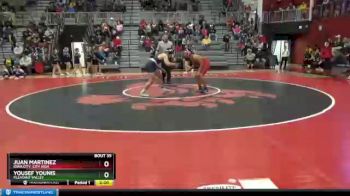 195 lbs Quarterfinal - Yousef Younis, Pleasant Valley vs Juan Martinez, Iowa City, City High