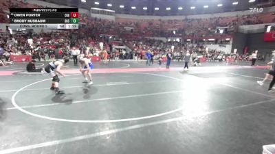 135 lbs Cons. Round 5 - Owen Porter, Hartford vs Brody Nusbaum, St Croix Central