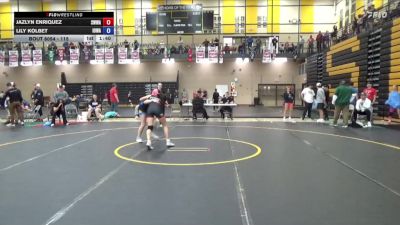 115 lbs Cons. Round 2 - Jazlyn Enriquez, Sebolt Women Wrestling Academy vs Lily Kolbet, Iowa