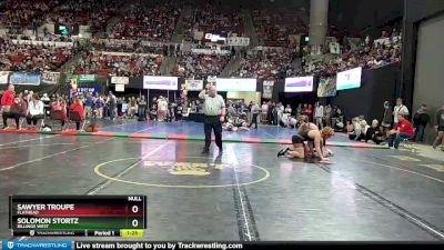 AA - 205 lbs Semifinal - Sawyer Troupe, Flathead vs Solomon Stortz, Billings West