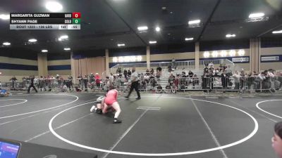 136 lbs Consi Of 16 #2 - Margarita Guzman, Garden City HS vs Shyann Page, Colorado Outlaws