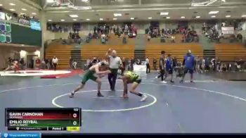 132 lbs Cons. Round 2 - Gavin Carnohan, Oceanside vs Emilio Roybal, Slam Academy