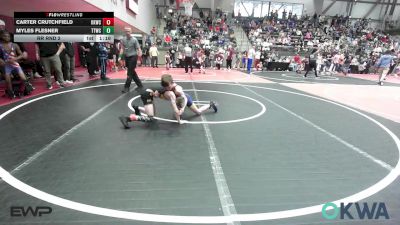 73 lbs Rr Rnd 2 - Carter Crutchfield, Keystone Kids Wrestling Club vs Myles Flesner, Team Tulsa Wrestling Club