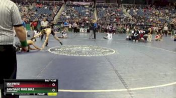 4A 150 lbs Semifinal - Santiago Ruiz Diaz, Providence vs Ian Fritz, Topsail