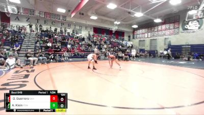 120 lbs 1st Place Match - Daniel Guerrero, Sahuarita vs Aaron Klein, Poway