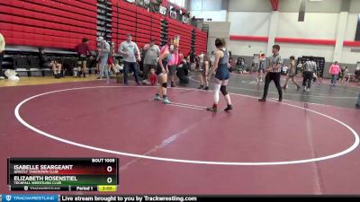 112-130 lbs Quarterfinal - Isabelle Seargeant, Grizzly Takedown Club vs Elizabeth Rosenstiel, Techfall Wrestling Club