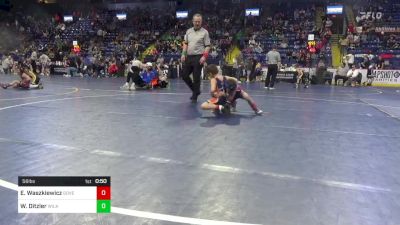 56 lbs Round Of 16 - Eli Waszkiewicz, Governor Mifflin vs Wylee Ditzler, Wilkes Barre