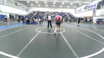 190 lbs 7th Place Match - Sophia Ford, Rio Mesa vs Arielle Perez, Warren