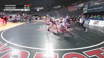 4A Boys 138 lbs Cons. Round 1 - Lawson Komp, Scappoose Boys vs Nicco Kovacic, Klamath Union Boys