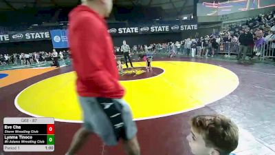 87 lbs Champ. Rd Of 16 - Eve Cha, Storm Wrestling Club vs Lynma Tinoco, Mt Adams Wrestling Club