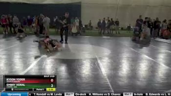 135 lbs Cons. Round 1 - Embry Horal, Carmel USA vs Kyson Yoder, Dekalb Barons